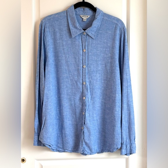 Orvis Women’s Linen Blend Shirt - Picture 2 of 8